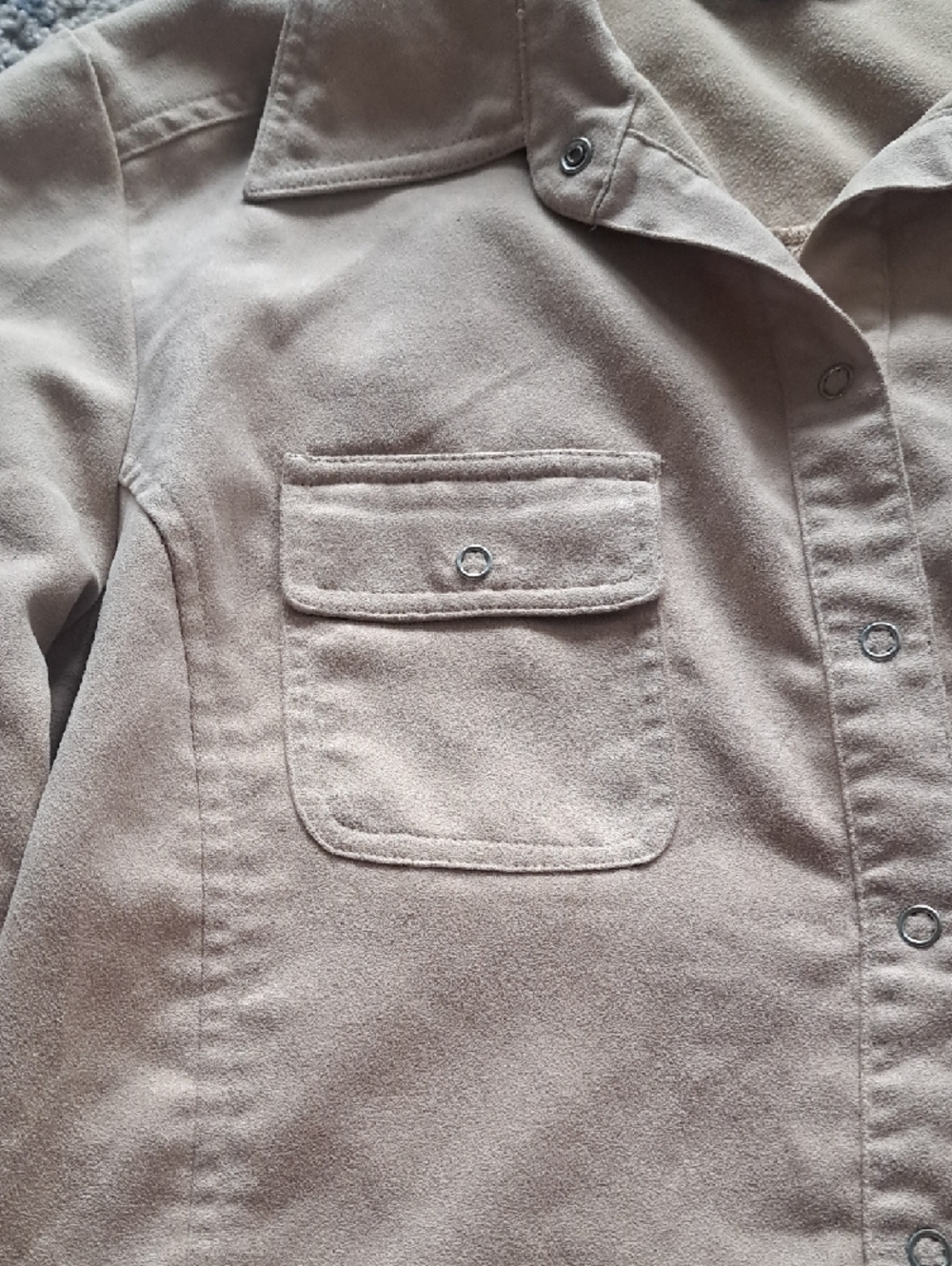 Reitmans Beige Utility Button-Front Jacket - Picture 6 of 6
